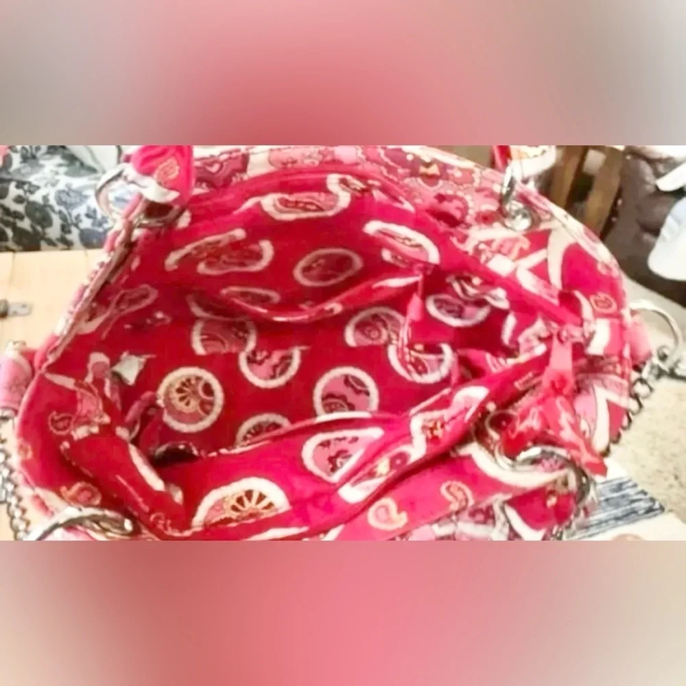 Vera bradley purse shoulder Rosey Posey vintage retired